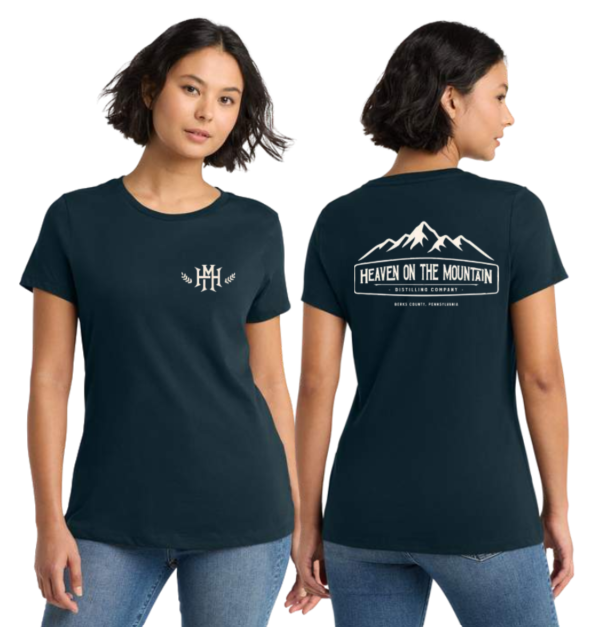 Short Sleeve T-shirt - Womens - Logo Scoop Neck